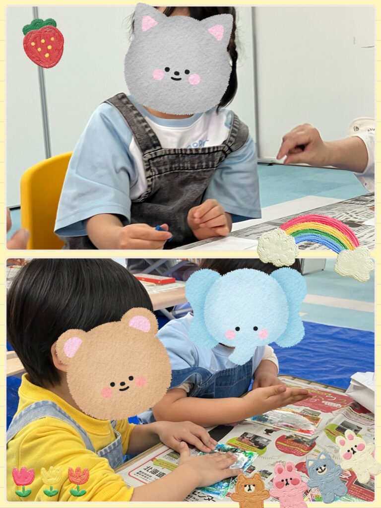 臨床美術～糸と色であそぼう～🎨🖌️